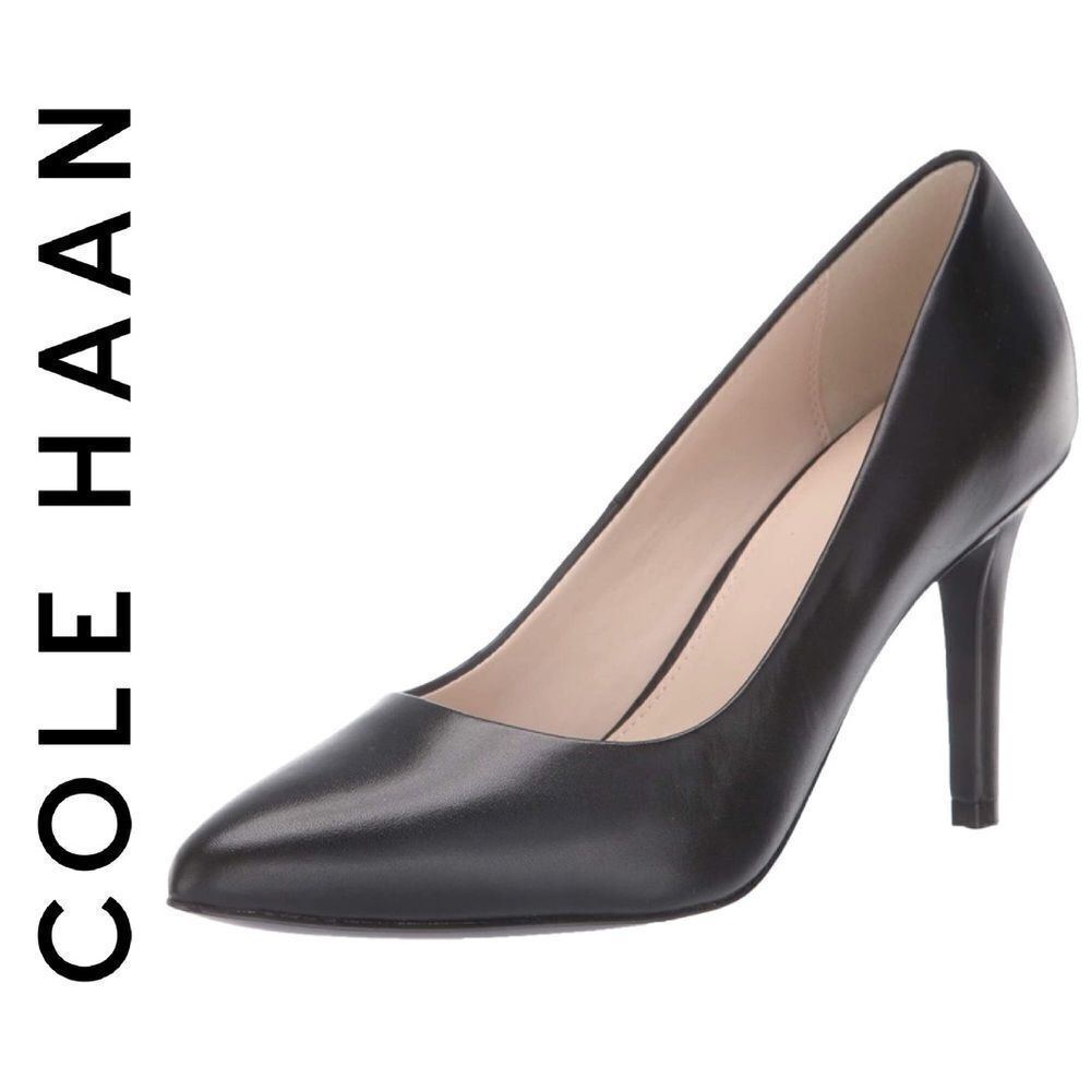 Quincy 3.5” Padded Black Leather GrandOS Pumps